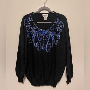 Cervelle Vintage Sequin Sweater